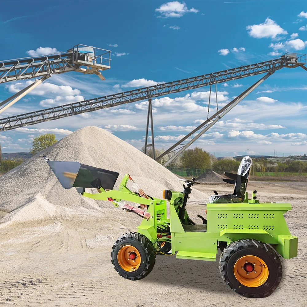 Promo Panas Wheel Loader Listrik 0.5 Ton dengan Bucket 0.3CBM untuk Pemuatan