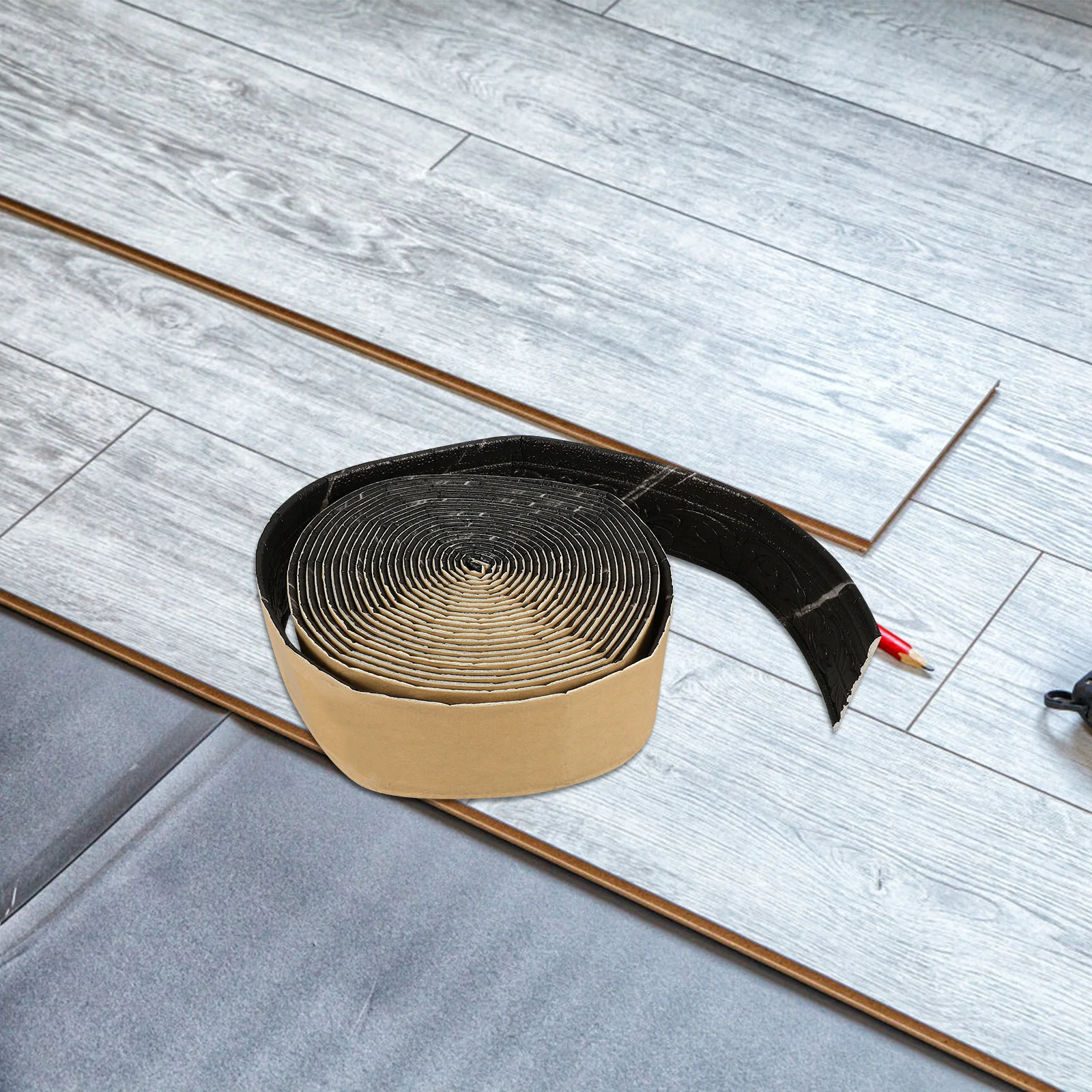 

1 Roll Decorative Trim Skirting Border Self Adhesive Molding Baseboard Line Edging Strip For Kitchen Bathroom Wall Peel Stick