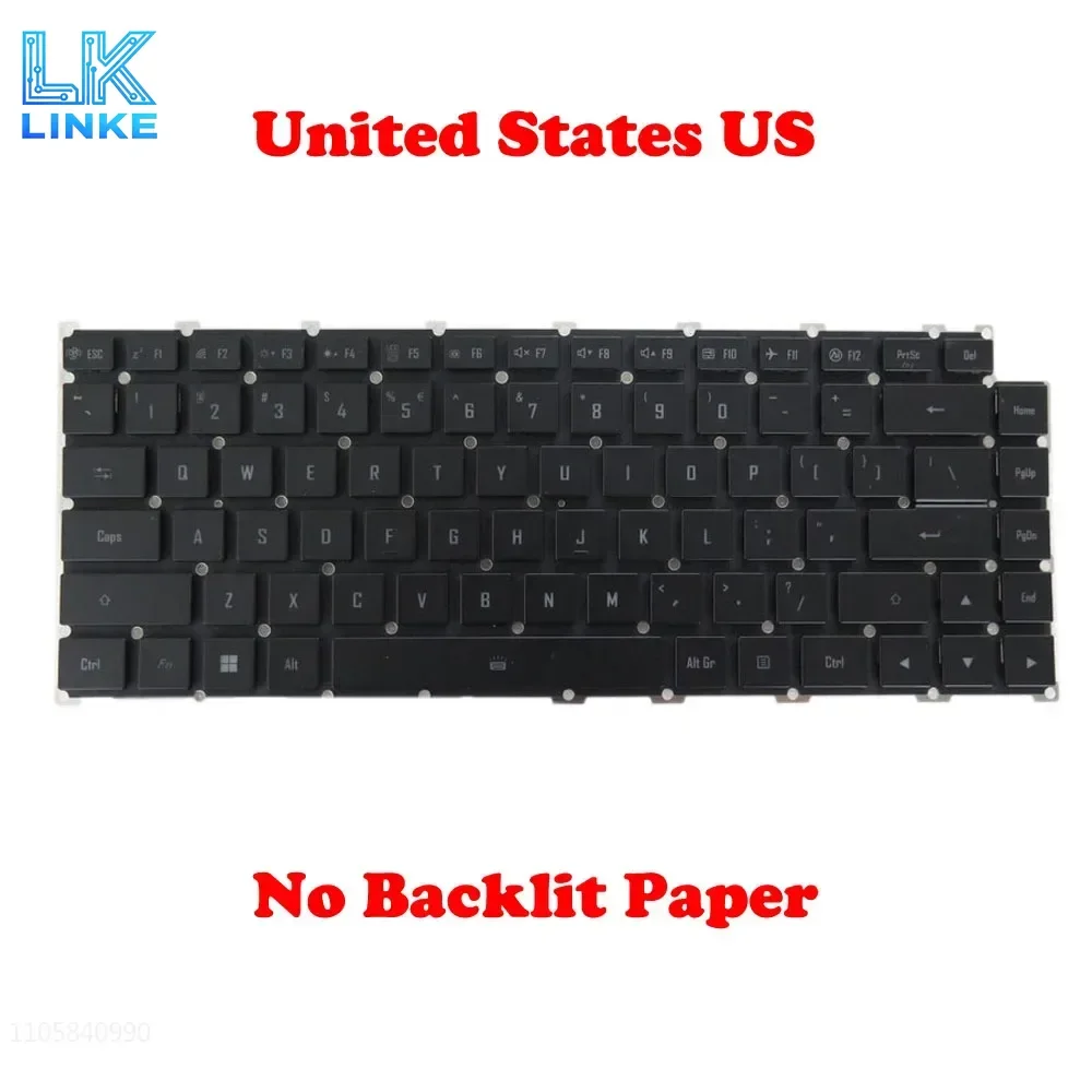 Laptop NO Backlit Keyboard For Gigabyte For AORUS 15 (2023) For AORUS 15 9KF 9MF 9SF For AORUS 15 BKF BMF BSF English Black New