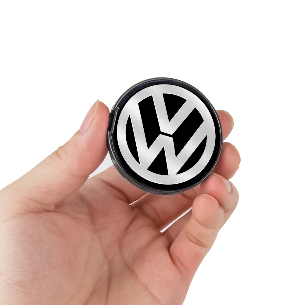 4pcs 56/65/66mm Car Wheel Hub Cap Center Cover Hub Cap Badge Auto Accessories For VW golf 4 motion MTM Blue Motion Polo Scirocco