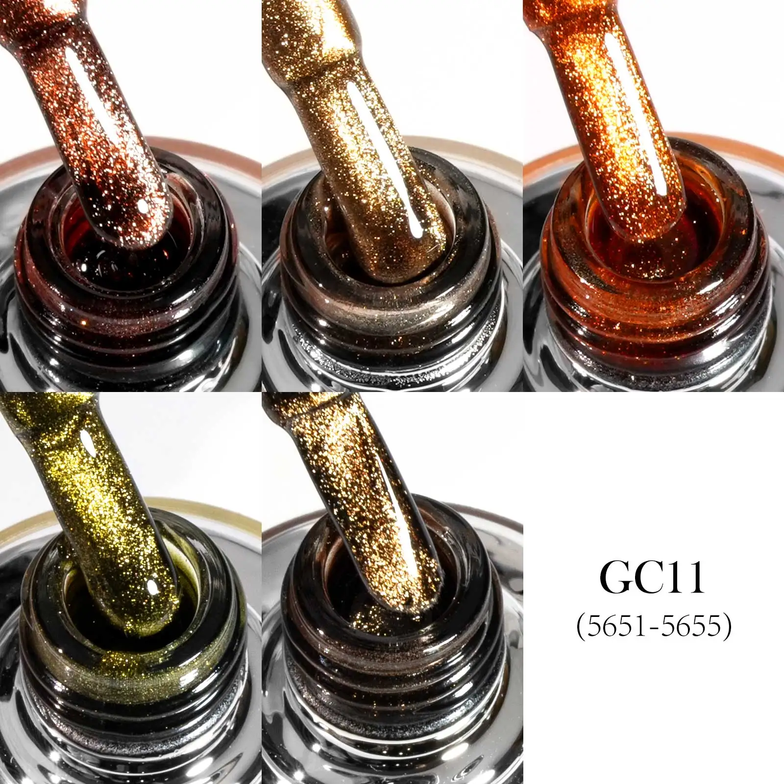 VENALISA TPO/HEMA FREE Gel Nail Polish Set 5 Colors 10ml Glitter Cat Eye UV LED Soak Off Gel Varnish Manicure Nail Art Kit DIY