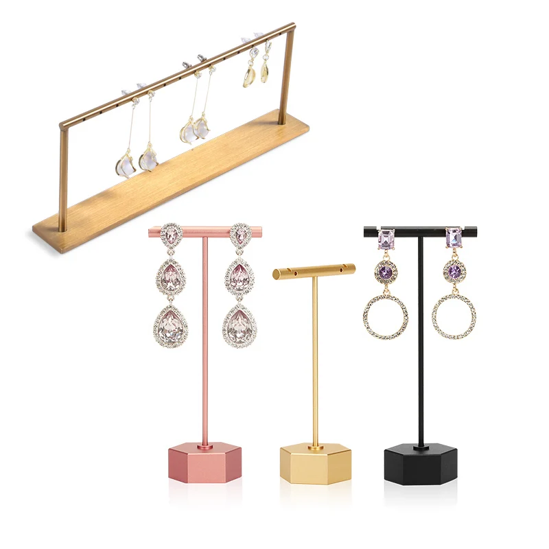 

Metal Earring Display Rack Stand for Jewelry Store Counter Or Home Use Ear Stud Holder Women Jewelry Show Stand Shelf