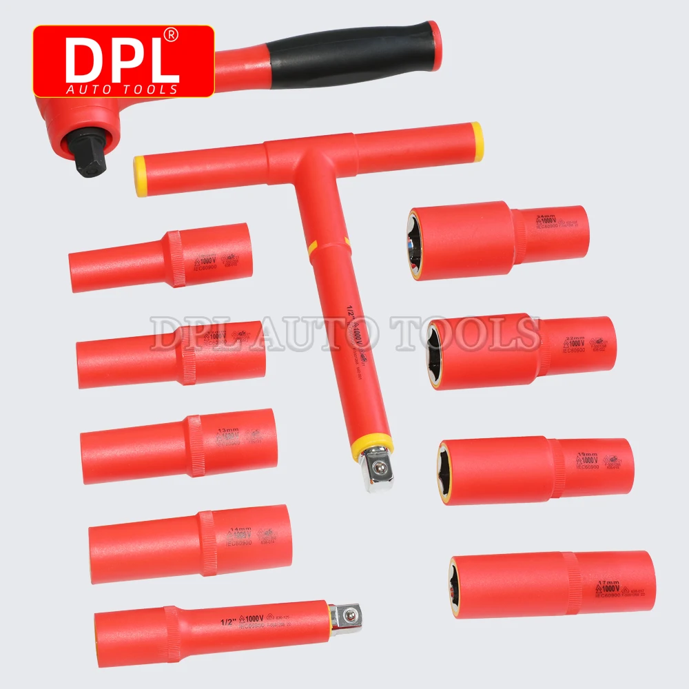 11-piece set, new energy insulated socket wrench 1000V