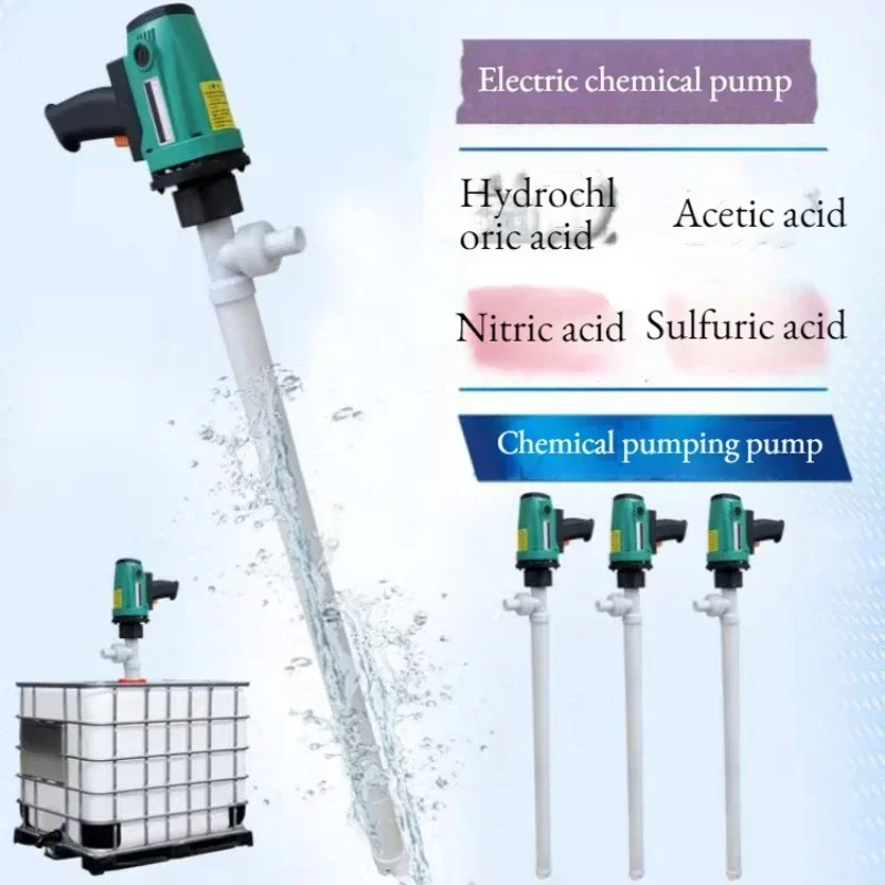 750W 220V&18V electric RPP plastic anti-corrosion Pumpjack acid and alkali resistant chemical oil pumping fluid acid pump