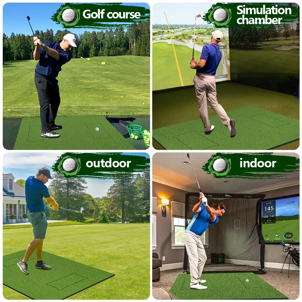 3-in-1 verdikking indoor outdoor training swing chip achtertuin bereik praktijk kunstgras praktijk golf slaan mat