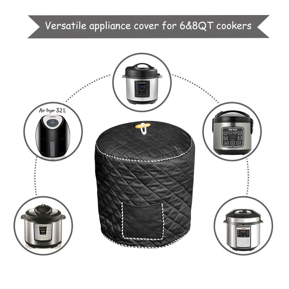 Pressure Cooker Cover 8QD Decorative Home Anti Static Pressure Cookers Dust Cover Lining Interior