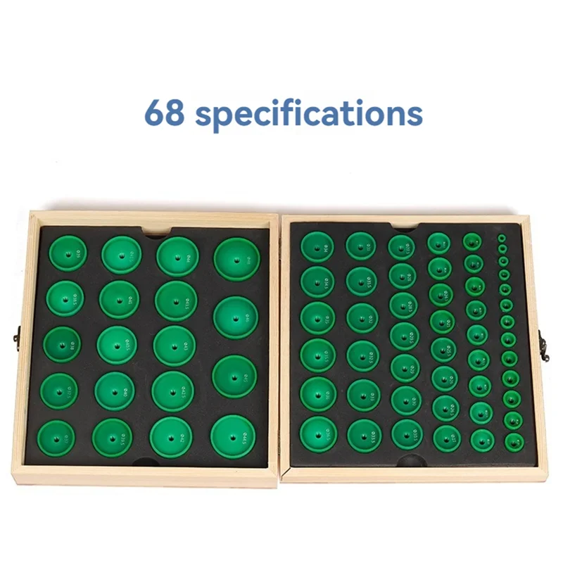 

AB47-Heavy Duty 68PCS Watch Press Dies Set Round Deep Curved Watch Crystal Watch Back Pressing Tools For Watchmakers