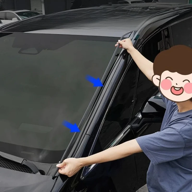 

Для Toyota Alphard/Vellfire 40 Series 2024, уплотнительные ленты для переднего лобового стекла, комплект уплотнений для звукоизоляции, аксессуары для модификации