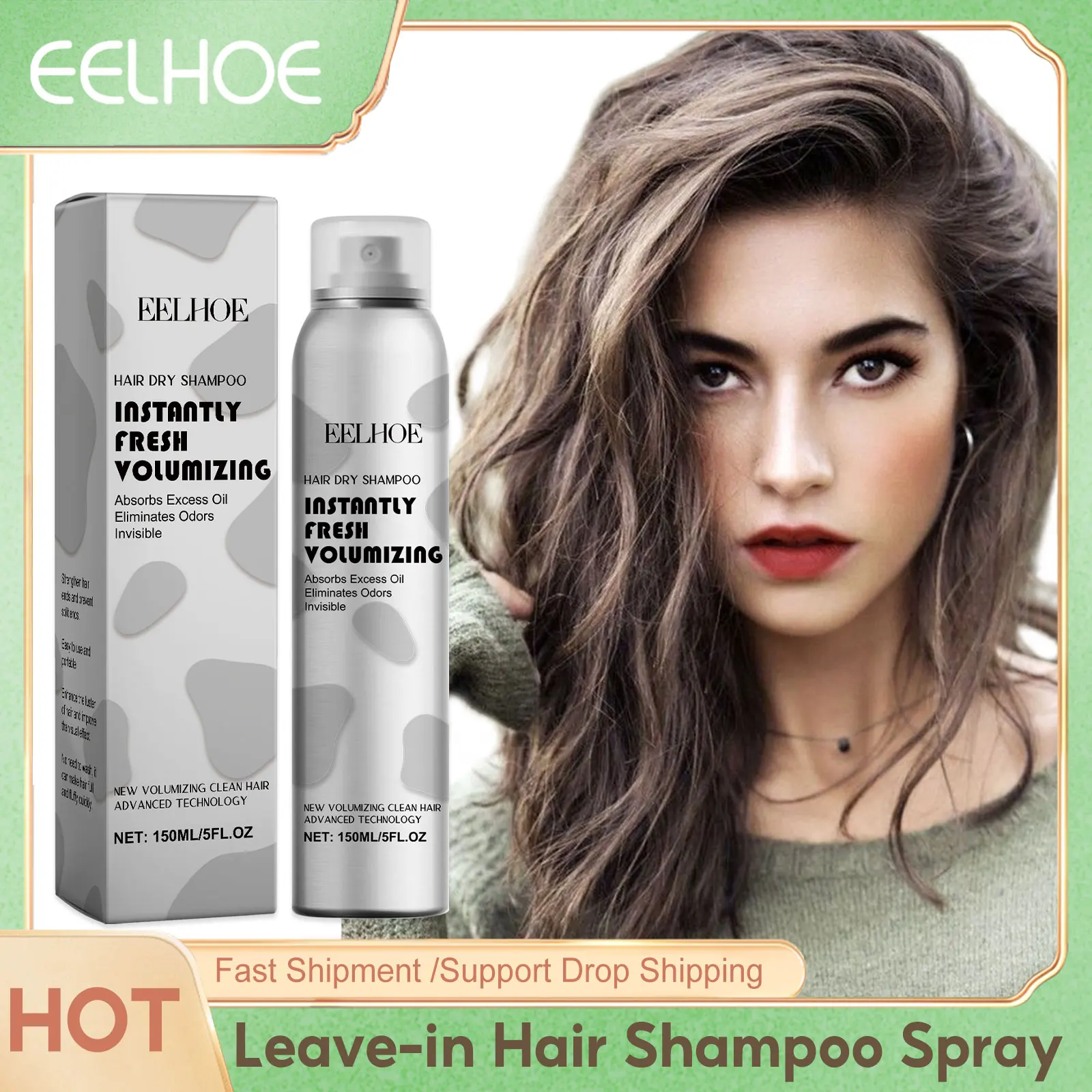 

Dry Hair Shampoo Spray Instantly Fresh Volumizing Hair Dry Shampoo Volumizing Oil Contro No-Wash Hair Fluffy Spray Hair Care