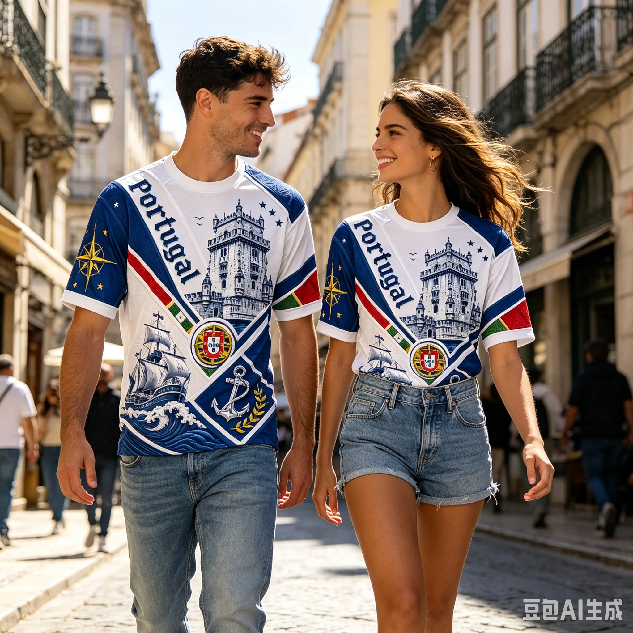 Portuguese Berenta Fast Drying Short Sleeve Casual Sports Top for Men And Women Vintage Y2K Style Breathable Sailing T-Shirt