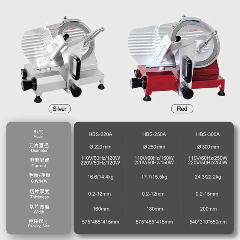 Semi-Automatic Slicer Multifunctional Commercial Home Use Meat Vegetable Bread Slicing Machine Adjustable Thickness