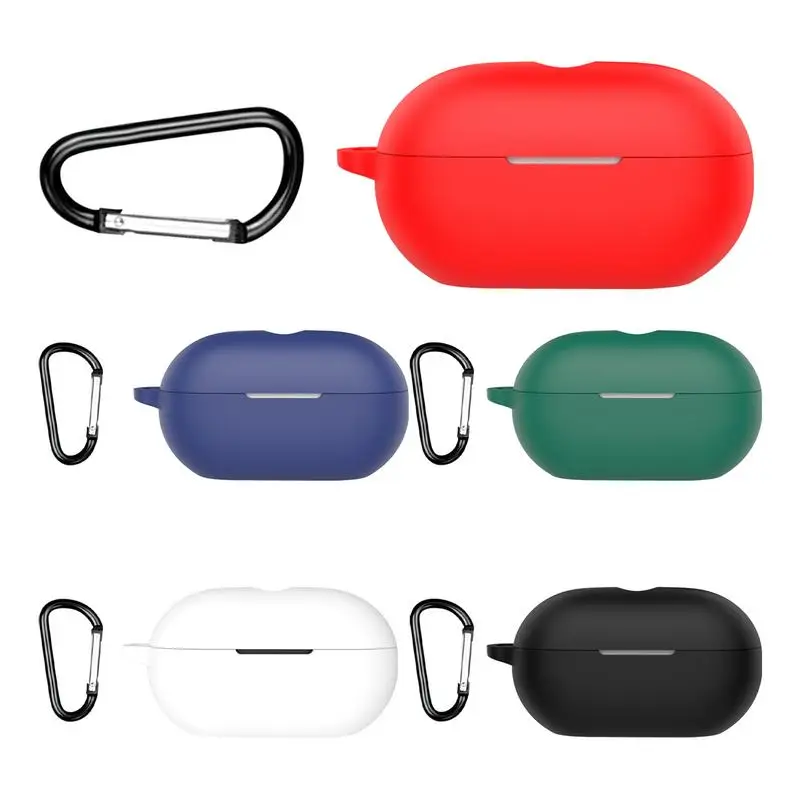 Protective Cover Carrying Case With Hook Silicone Case For Beats Solo Buds Case Anti-drop Silicone Earphone Cover Accessories