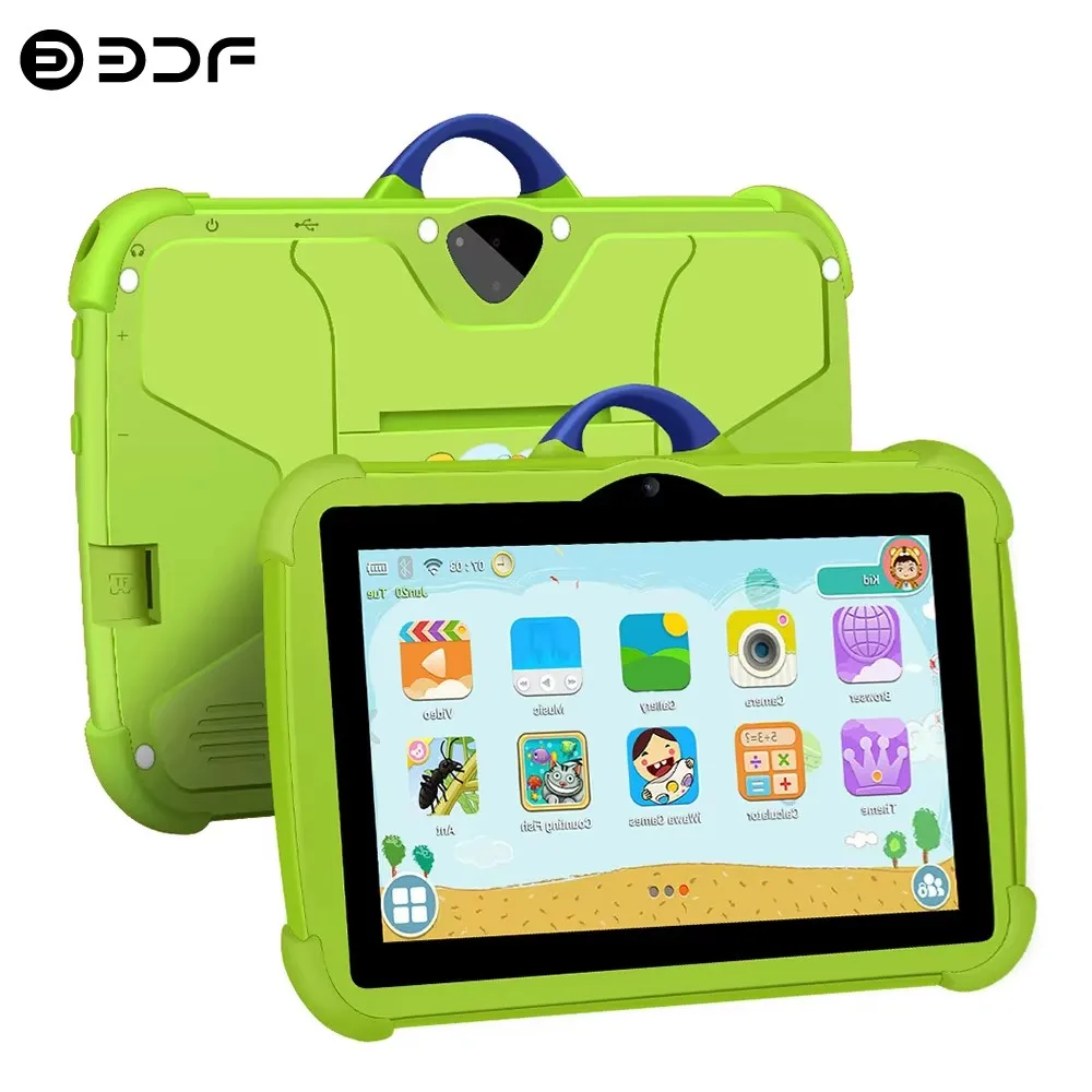 2024 nuovo Tablet Google 5G WiFi da 7 pollici per bambini che imparano l'istruzione Tablet per bambini Quad Core 4GB RAM 64GB ROM telecamere a doppio arco