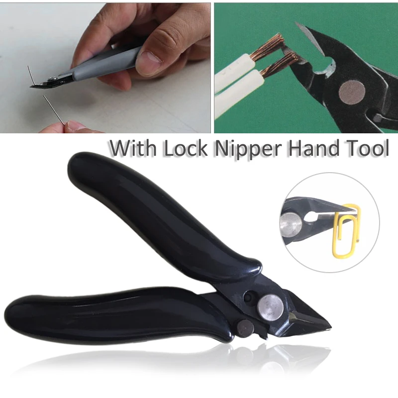 3.5 Inch Kìm Nhỏ Mềm Mại Cắt Điện Tử Kìm Mini Cắt Dây Dây Cách Nhiệt Cao Su Tay Cầm Mô Hình Dụng Cụ Cầm Tay