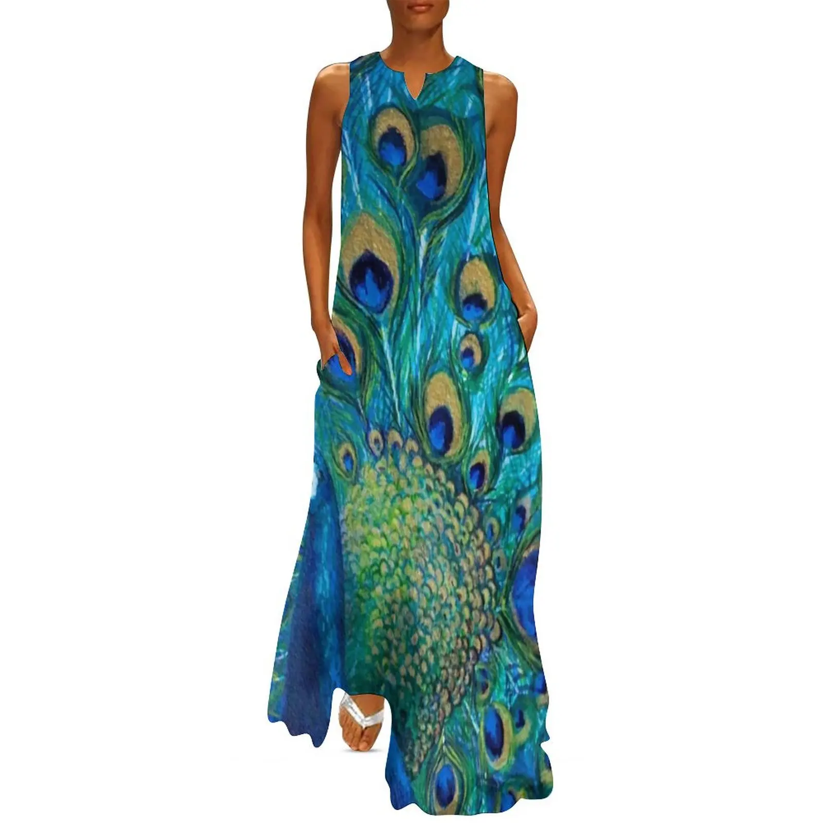 Peacock Full Glory 2 Long Dress evening dresses women party dresses woman Dress