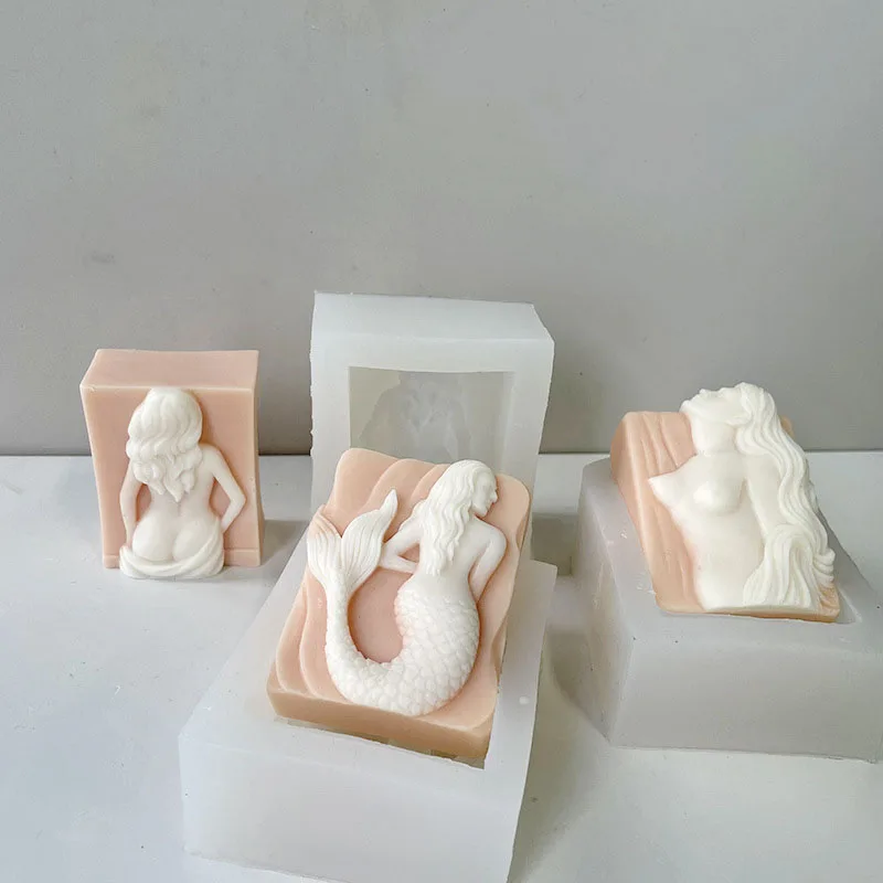 Female Naked Body Mold, Nude Women Body Mold for Clay Soap Mould for Resin Pendant Plaster Carving Gift Home Decoration view 2