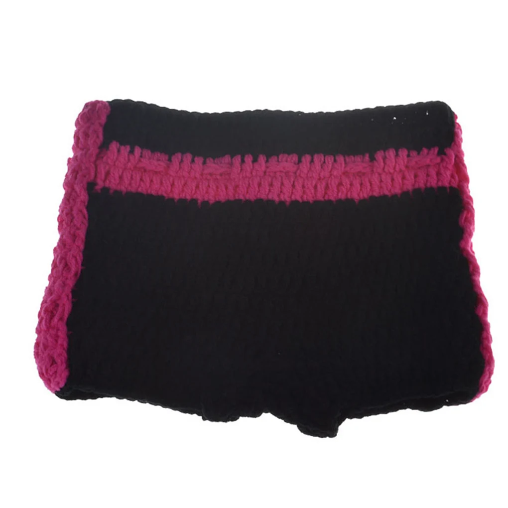 Trajes de boxeo tejidos para recién nacidos, trajes de utilería de fotografía mensual tejidos a mano para bebés