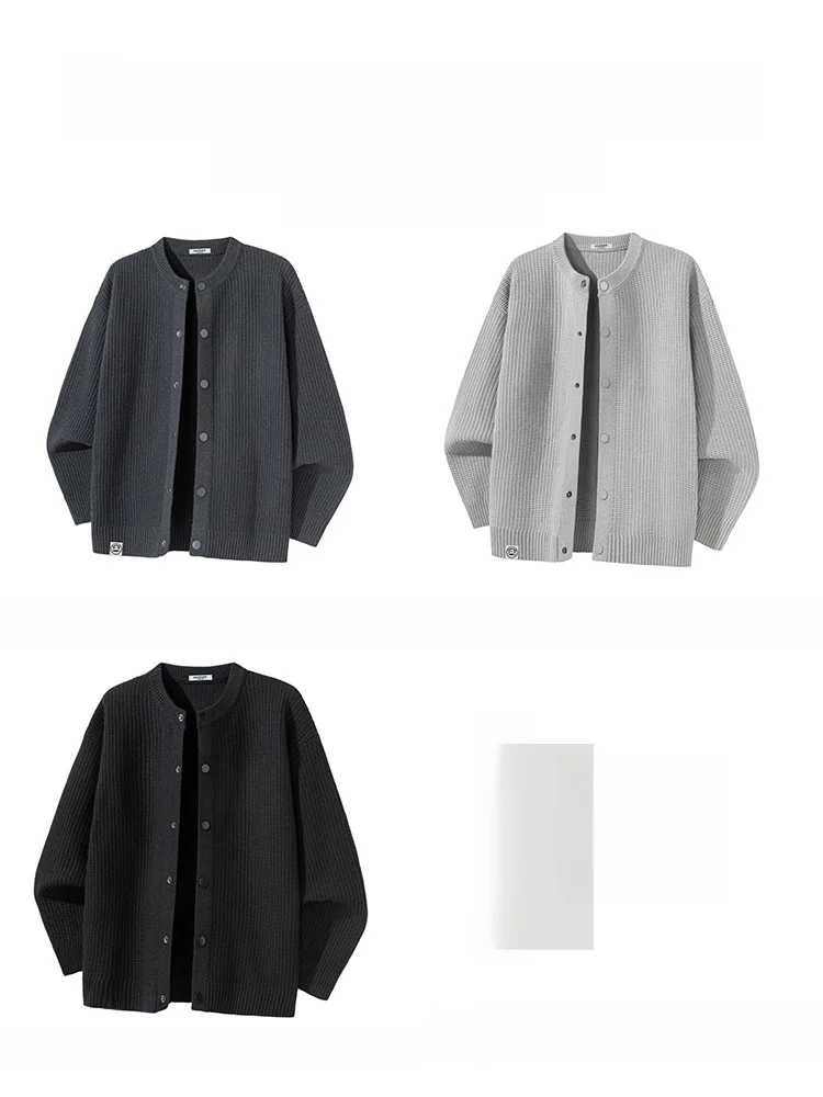 PaulFrank Retro Knitted Open Cardigan Men's Loose Casual Monkey Sweatirt Jaet Autumn Season Polyester Blend Long Sve