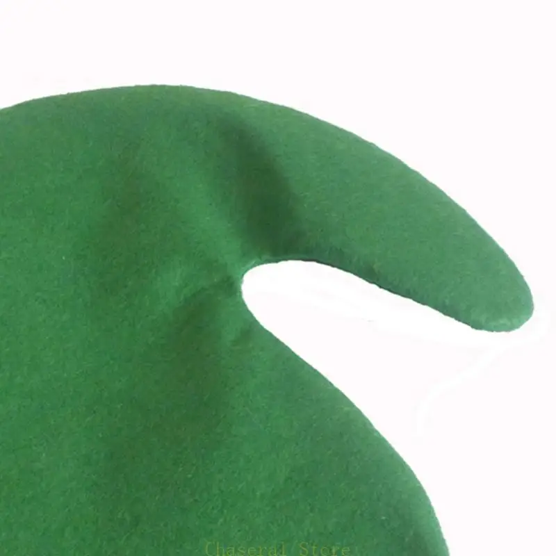 E7CE Xmas Headwear Decor Elves Hat Multi-color Hats Christmas Hat Cosplay Show Props
