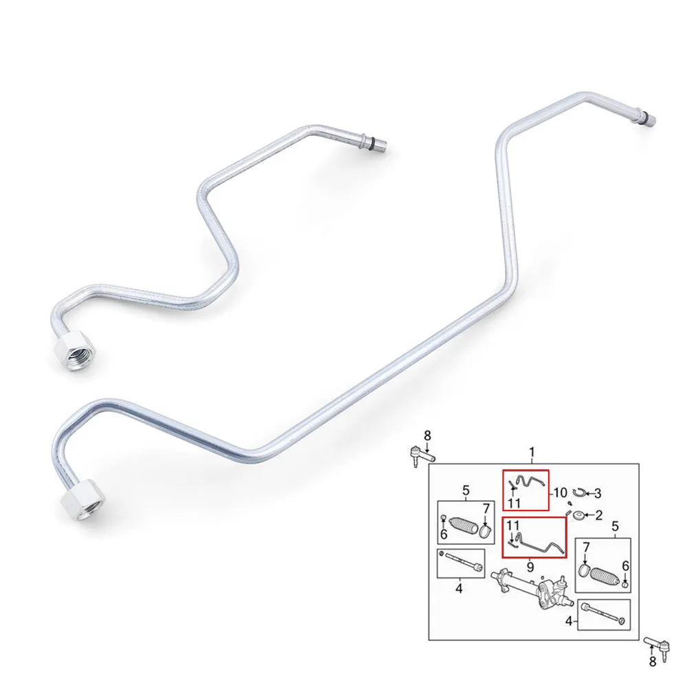 

Серебристая тяга рулевого механизма (гидравлическая) 15254059 15254058 для Chevrolet, Cadillac 2008-2014, GMC