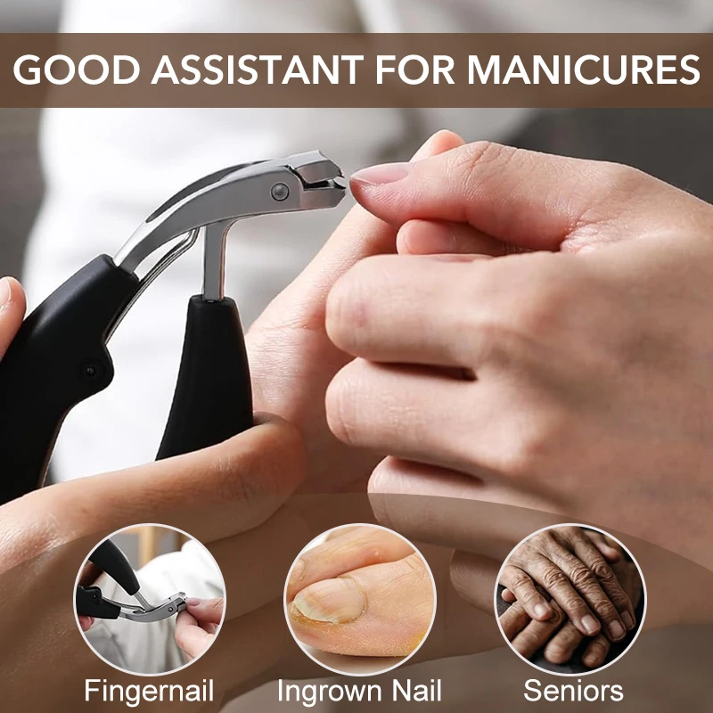 ที่ตัดเล็บเท้าแบบเฉียง 1 ชิ้น สำหรับเล็บเท้าหนาหรือเล็บขบ ใบมีดโค้งเฉียงคม ด้ามจับยาง ที่ตัดเล็บมือ