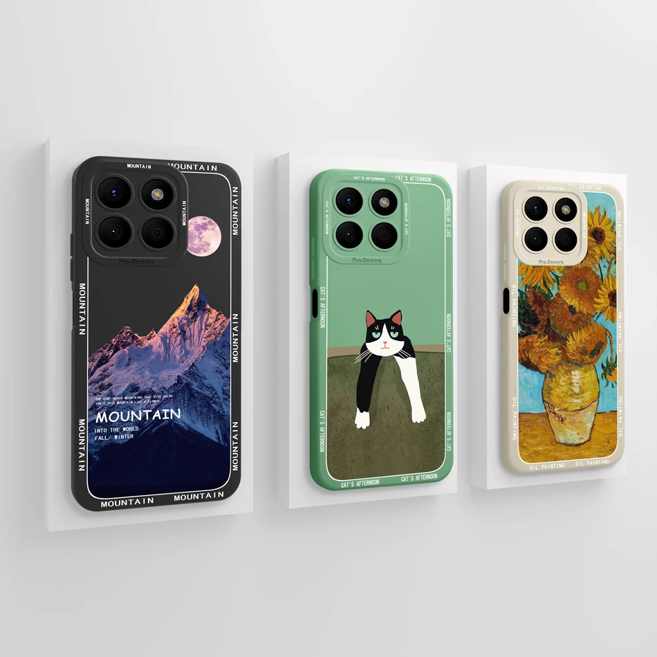 For Honor X8b Case For Honor X8A X8 Phone Back Cover Panda Baby Fundas Full Protection Soft Liquid Silicone Shockproof Bumper