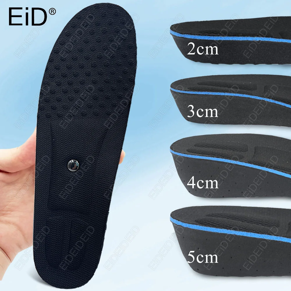 2-5 cm Magnetische Unsichtbare Höhenverstellbare Einlegesohlen mit Fußgewölbestütze für orthopädische Schuhe, Unisex