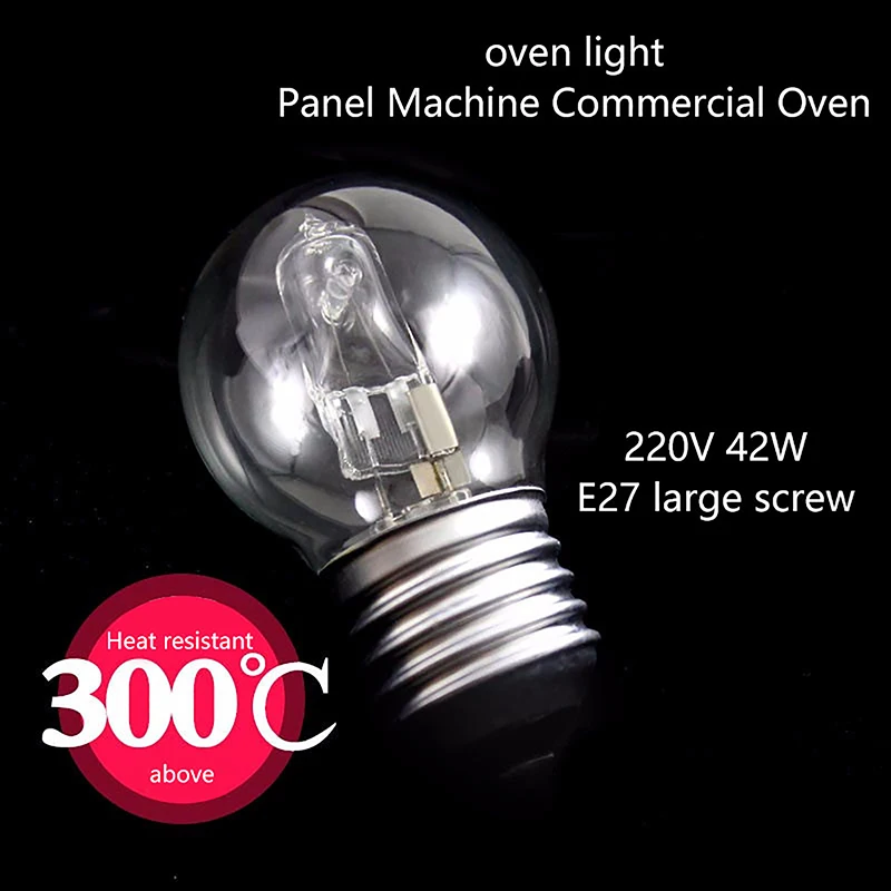 

1Pc Oven Bulbs110-250V 300 Degree E27 42W Cooker Lamp Light Microwave High Temperature For Refrigerator Toaster