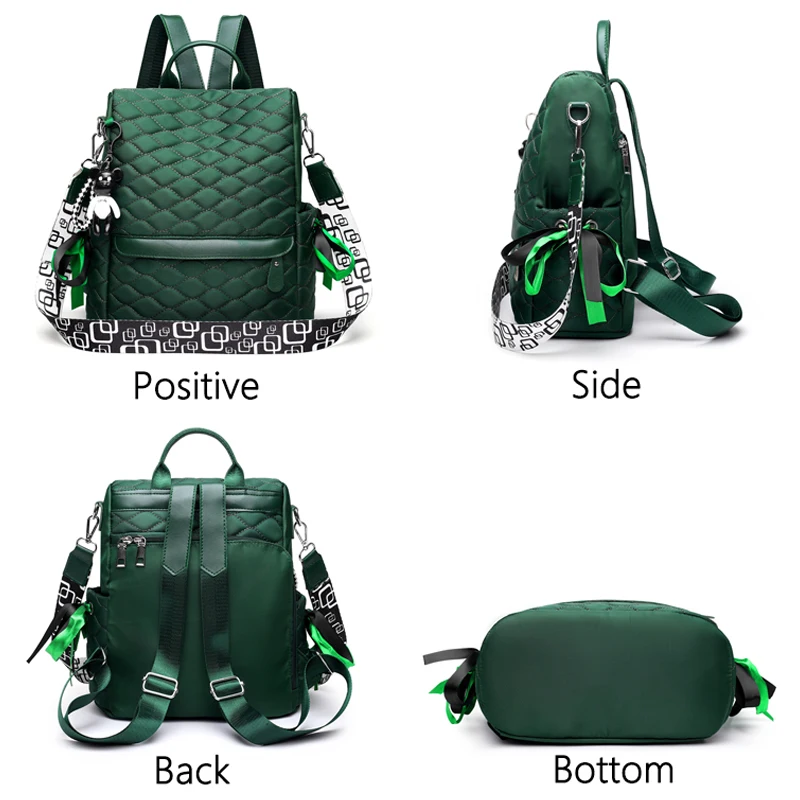 2023 New Waterproof Oxford Cloth Women Backpack Designer Light Travel Backpack Fashion School Bags borse a tracolla Casual Lides