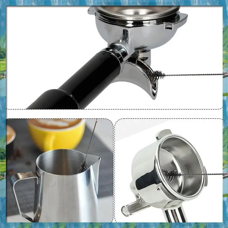AB07 cepillo molinillo de café caliente 13 Uds cepillo de café Kit de cepillos de limpieza de máquina de Espresso para limpieza de máquinas de Espresso