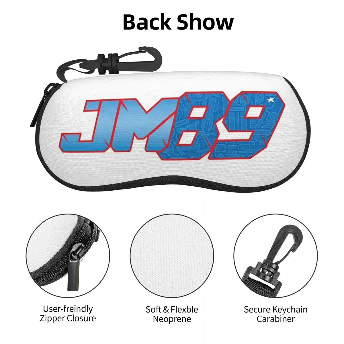 حافظة نظارات Jorge Martin Number 89، صندوق نظارات شمسية ناعم للنساء والرجال #6