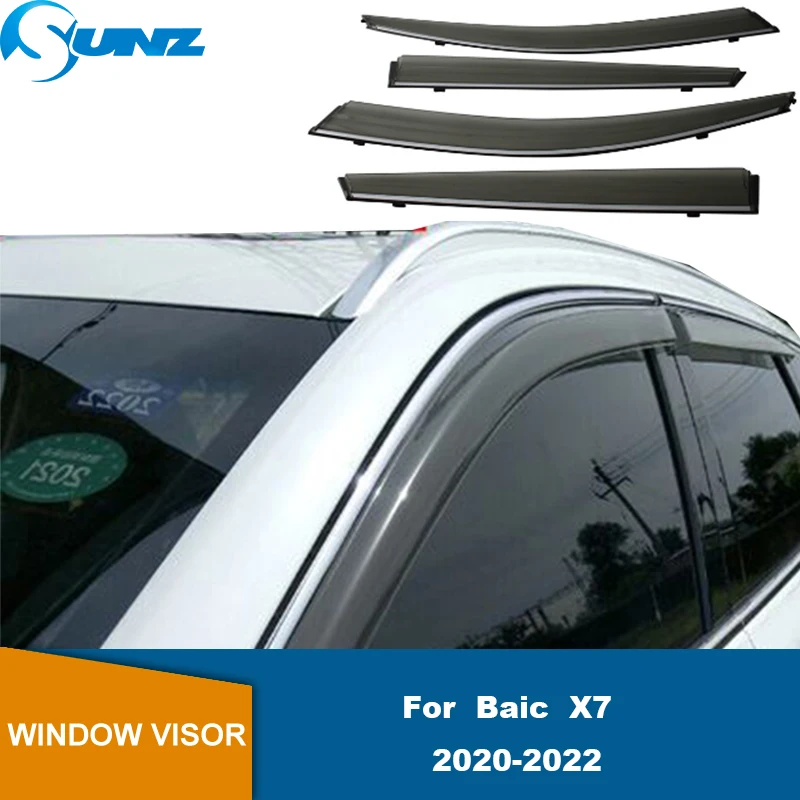 

Side Window Deflector For Baic X7 2020 2021 2022 Window Sun Rain Deflector Guard Awnings Shelter Decoration Cover Trim SUNZ