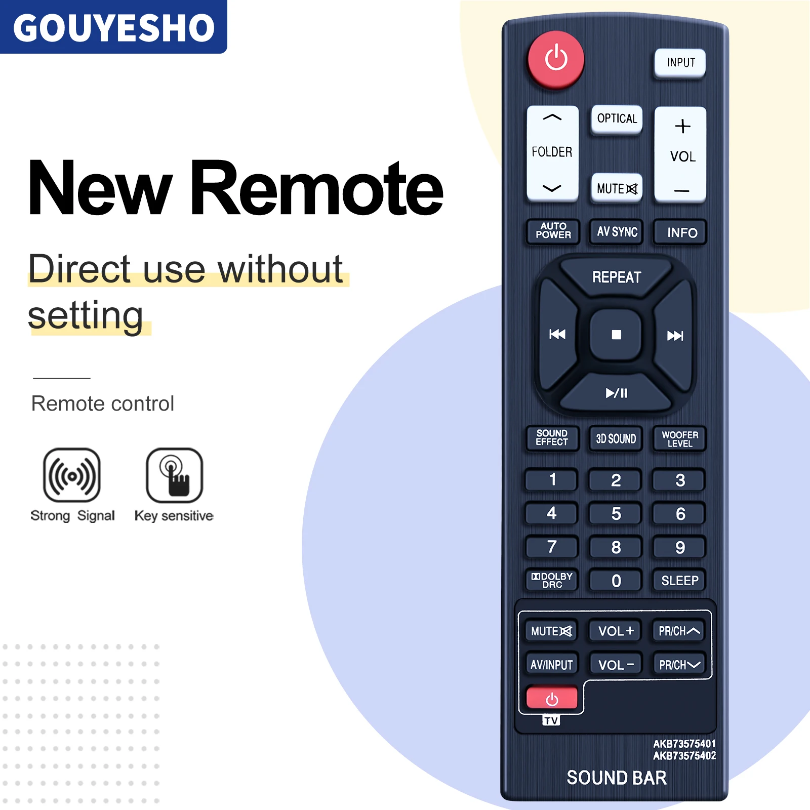 New Suitable for audio Remote Control AKB73575401 AKB73575402 Nb2430A Nb4540 Nb5540A Nb5541