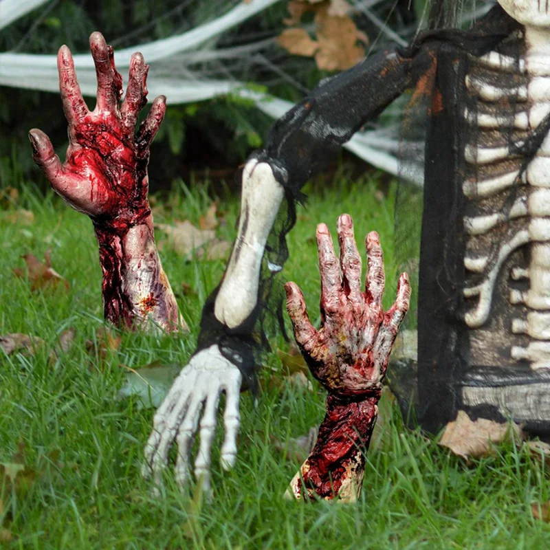 هالوين 2D الرعب شبح اليد ساحة بطاقة الديكور هالوين الديكور في الهواء الطلق هالوين فناء الشعار #3
