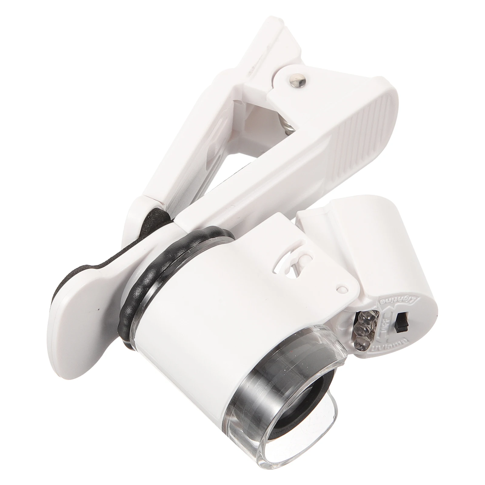 

Jewelry Identification Microscope 45X Magnifying Glass Clip-on Phone Lens Portable Mini Acrylic Loupe High Definition Practical