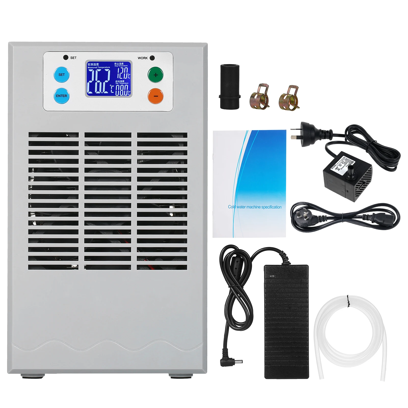 100W 30L Small Fish Tank Water Heater&Chiller Aquarium Chiller Semiconductor Electronic Aquarium Cooling& Heating System