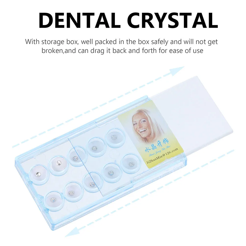 

30pcs Teeth Decor Accessories Crystal Gems Shiny Jewelry Dental Crystal Tooth Ornament Teeth Whitening Tools Safe Decoration