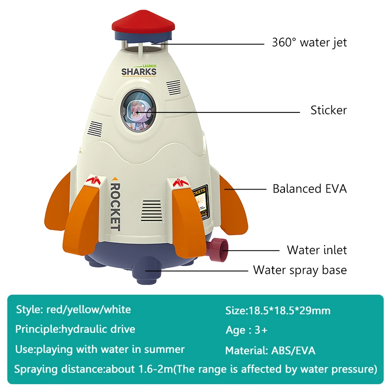 Interessante Wasserdruck Raketenwerfer im Freien Eltern-Kind-Interaktion spiele Sport Wasserspiel zeug Bewässerung Jungen Mädchen Kinder