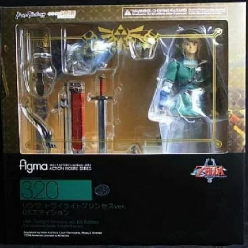 The Legend of Zelda: Twilight Princes Figma 320 Link Action Figure PVC Movable Joint Collectible Model Toys Gift 14cm Gift Box