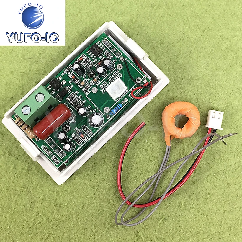 السفينة حرة 2 قطعة العرض المزدوج OX85-40-AV السائل الكريستال الجهد مقياس التيار المتناوب الفولتميتر مقياس التيار الكهربائي الرقمي #4