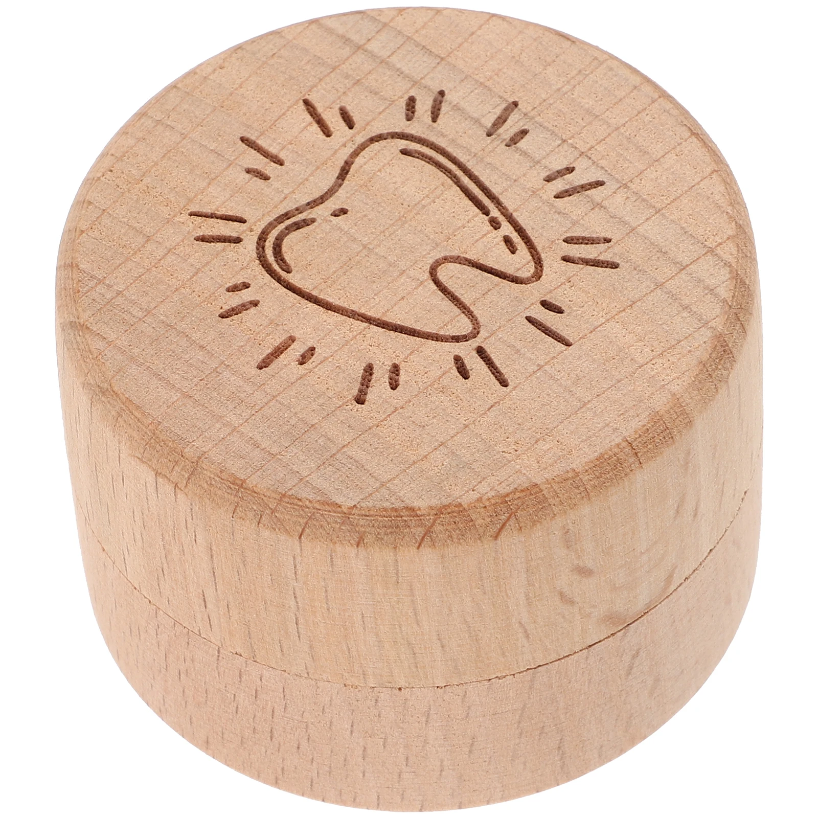 

Children Tooth Box Wooden Storage Container for Baby Lost Teeth and Fetal Hair Keepsake Organizer First Tooth Memory Case