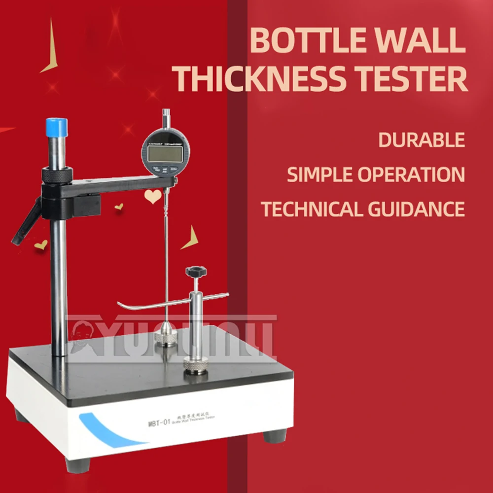 Bottle Wall Thickness Gauge for Plastic and Glass 0-12.7mm Bottle Wall Thickness Metter Wall Bottom Thickness Testing Machine