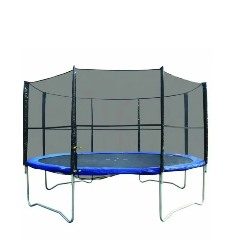 

2024 Outdoor Trampoline for Kids Unisex 12ft Round Trampoline with Net and Ladder for Home Playground New