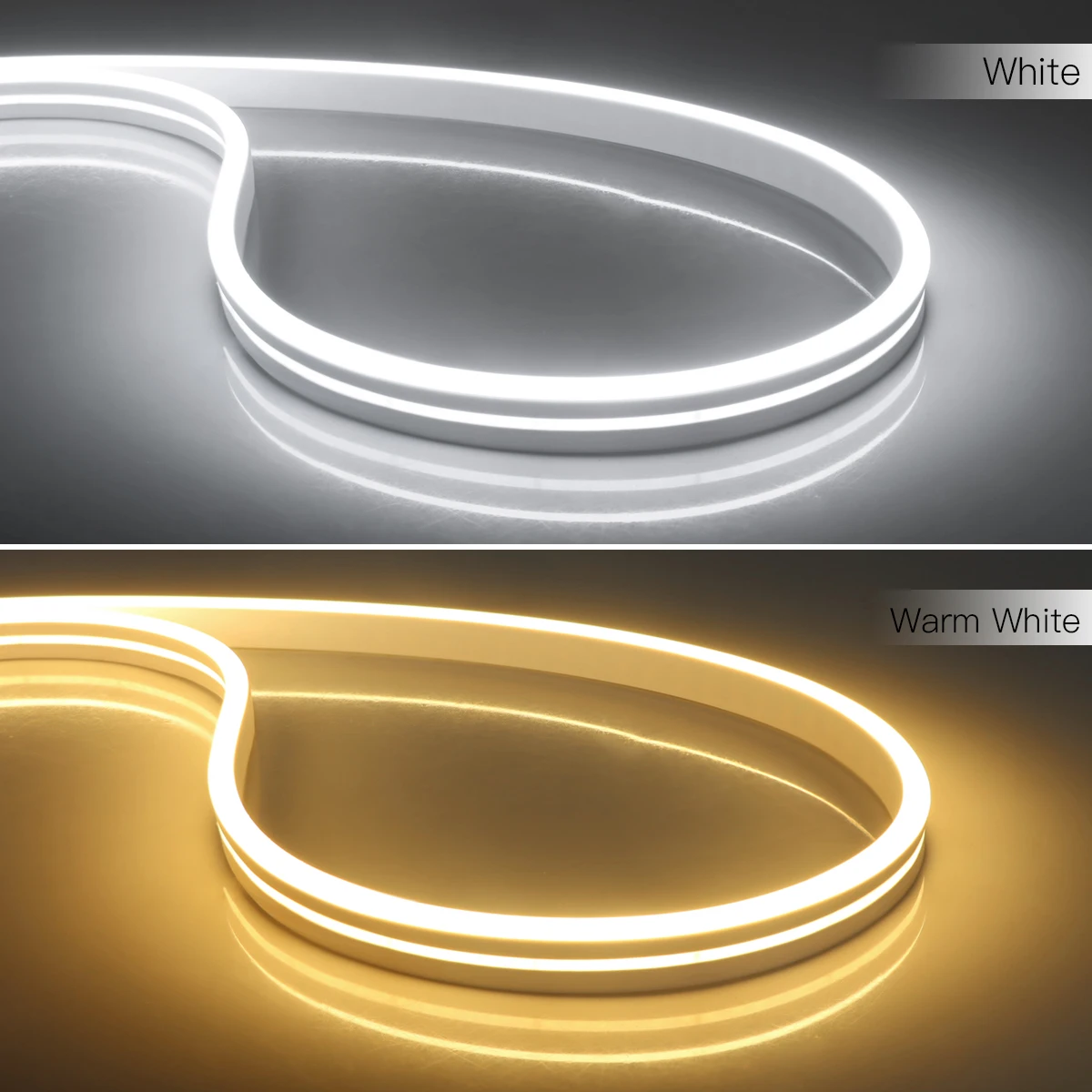 كوب USB شريط نيون LED تحت الخزانة ، شريط ليلي ، خشب قابل للاختراق ، مسح يدوي ، مفتاح مستشعر لمس ، عاكس ، 5 فولت