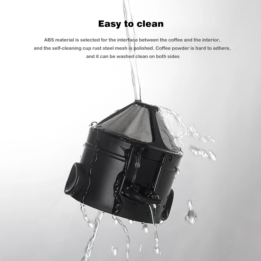 

Coffee Filter Portable Stainless Steel Foldable Drip Coffee Holder with Brush Reusable Paperless Pour Over Coffee Dripper 10-2Pc