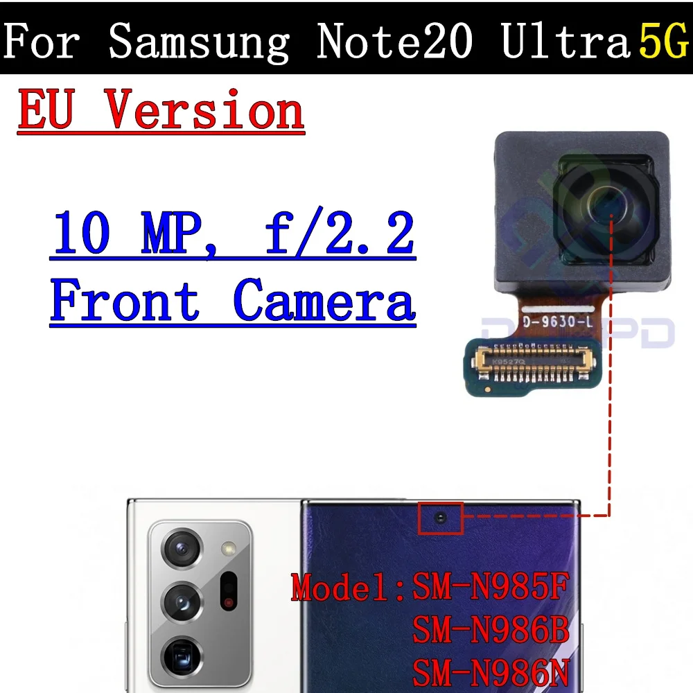 Back Main Wide Front Camera For Samsung Galaxy Note20 Ultra 5G N986B N986N N986U N985F Rear Camera Frame Cover Lens