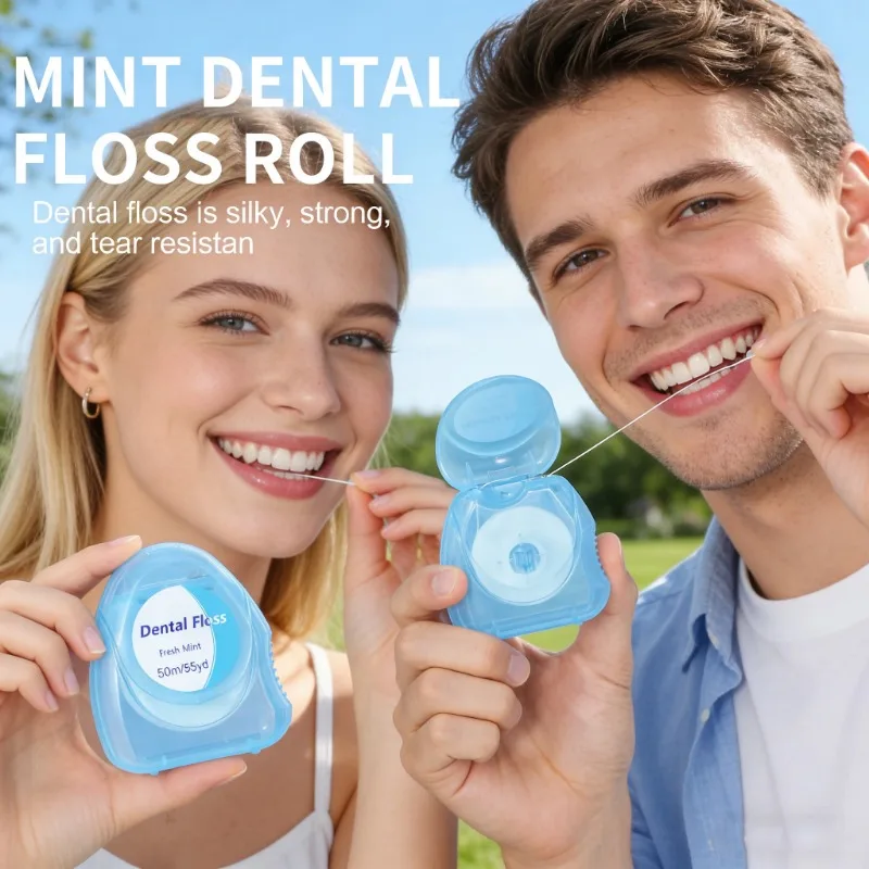 Fio Dental Ultraclean Mint: Remoção Eficaz de Placa, Proteção para Dentes e Gengivas, Resistente a Desfiamento para Limpeza Profunda em Áreas Acessíveis