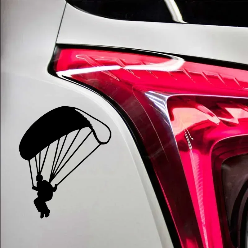 Paraglider Die-Cut Vinyl Car Sticker Waterproof Auto Decors for Car Body Bumper Rear Window Size 15cmx12.4cm