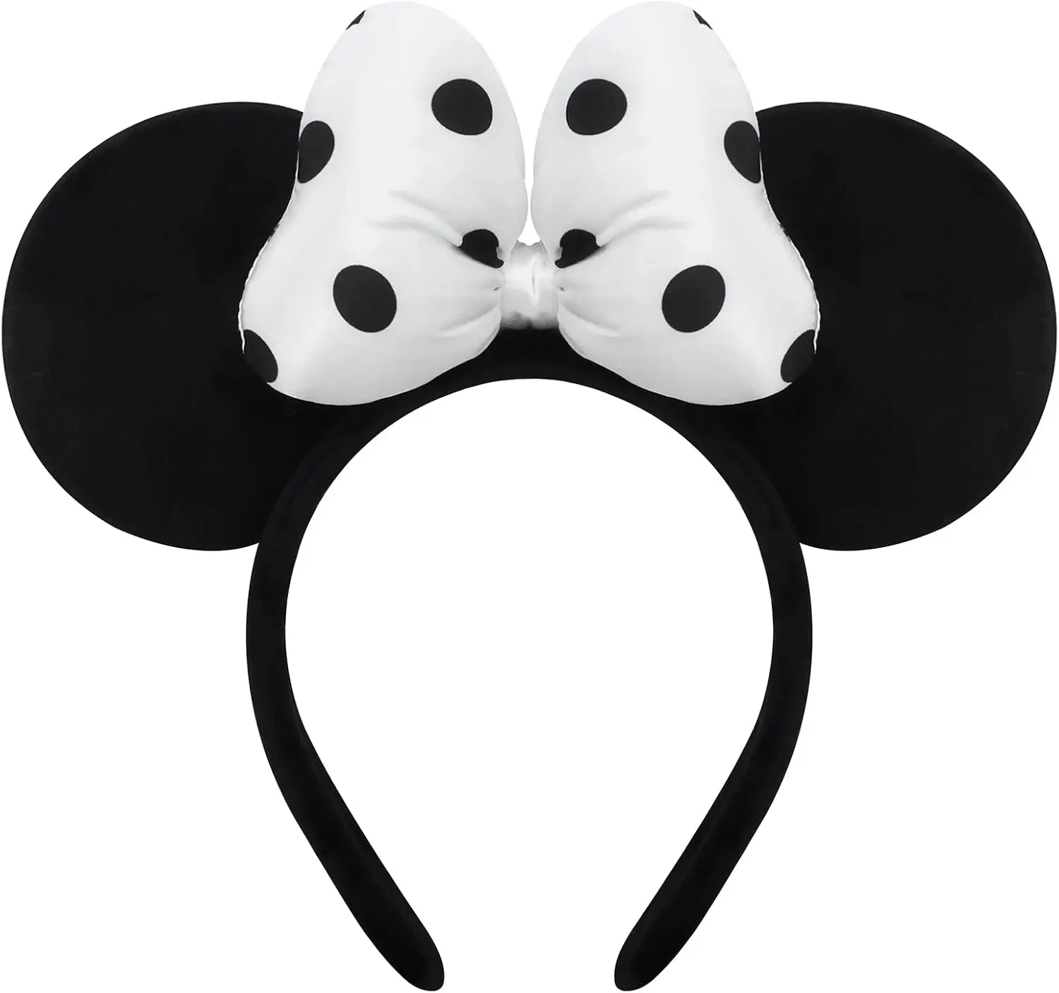 

Handmade Mouse Ears Headband for Women and Ladies, Polka Dot Bow Mini Ears Costume Accessories