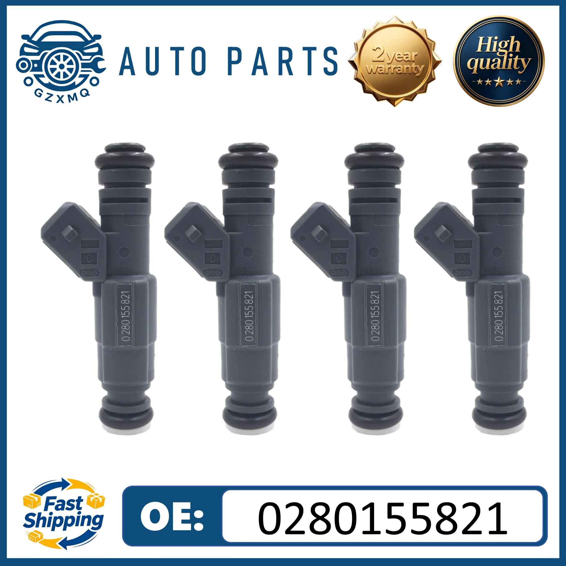 

0280155821 4pcs Fuel Injectors for Mercedes-Benz S320 C230 C220 C280 300SE 300E SL320